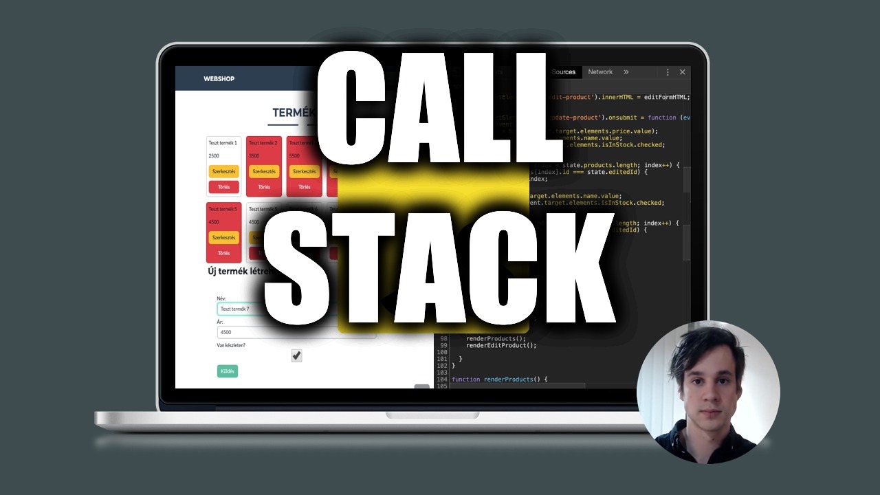 A call stack - JavaScript az alapoktól | Kódbázis